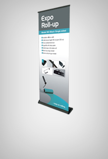 Expo Roll-Up Black einseitig